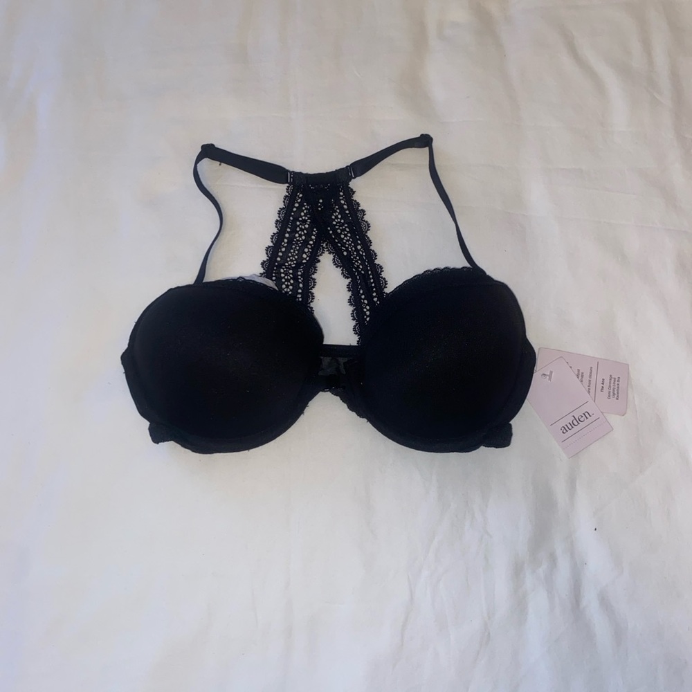 Auden Classic Black Halter Bra